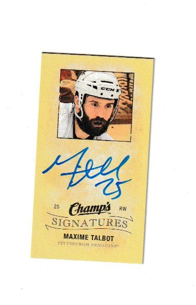 2009-10 Upper Deck Champs Signatures #CS-MT Maxime Talbot