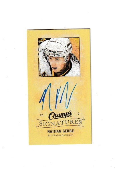 2009-10 Upper Deck Champs Signatures #CS-NG Nathan Gerbe