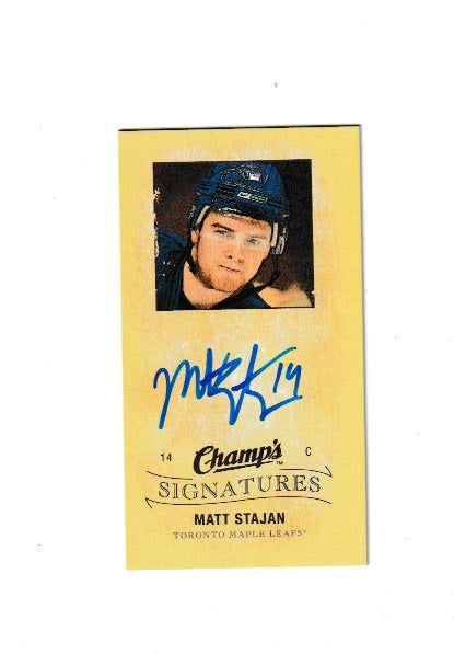 2009-10 Upper Deck Champs Signatures #CS-ST Matt Stajan