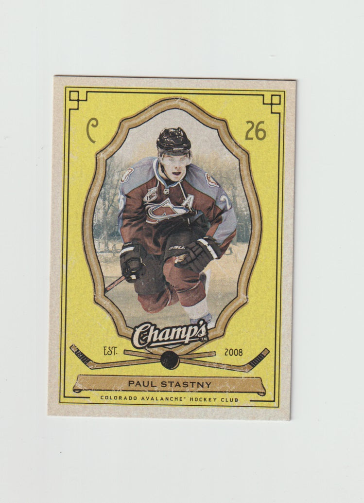 2009-10 Upper Deck Champs Yellow #26 Paul Stastny