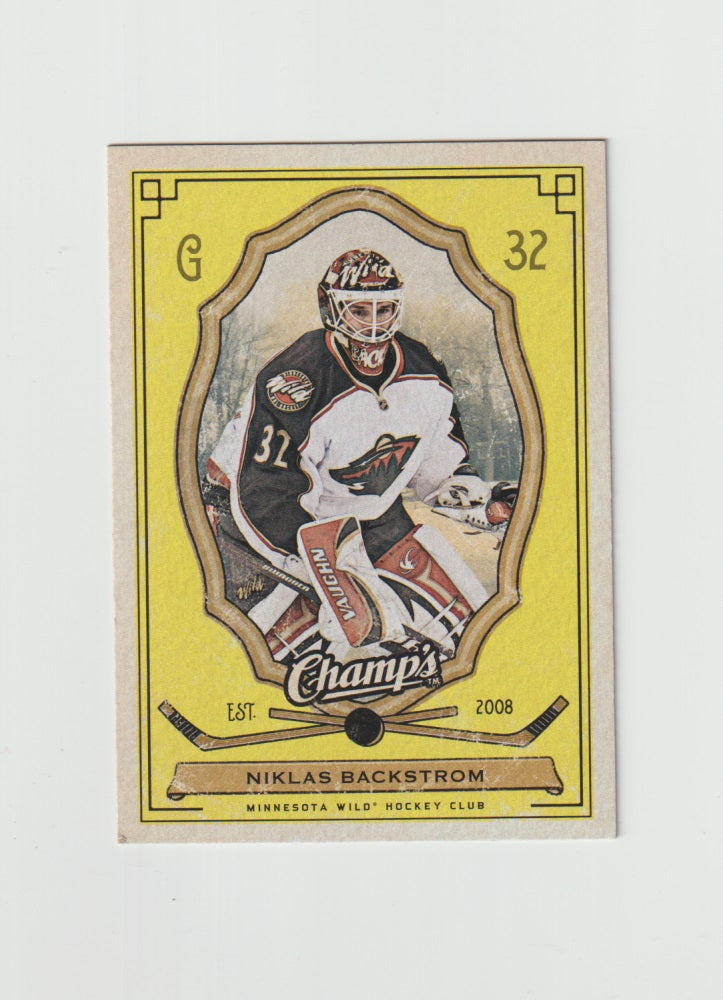 2009-10 Upper Deck Champs Yellow #54 Niklas Backstrom