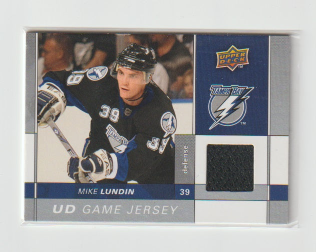 2009-10 Upper Deck Game Jersey #GJ-ML Mike Lundin