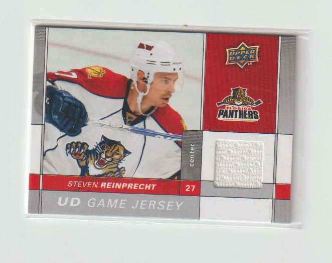 2009-10 Upper Deck Game Jersey #GJ2-SR Steven Reinprecht