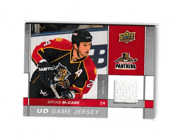 2009-10 Upper Deck Game Jerseys #GJ-MC Bryan McCabe