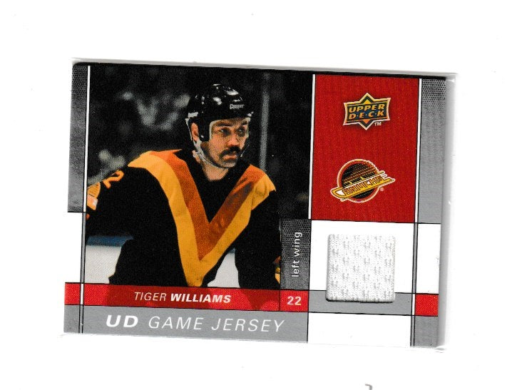 2009-10 Upper Deck Game Jerseys #GJ-TW Tiger Williams