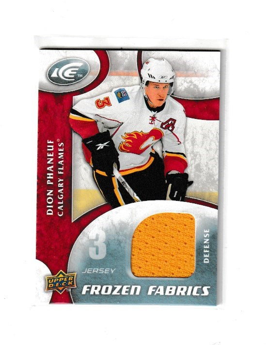 2009-10 Upper Deck Ice Frozen Fabrics #FR-DP Dion Phaneuf