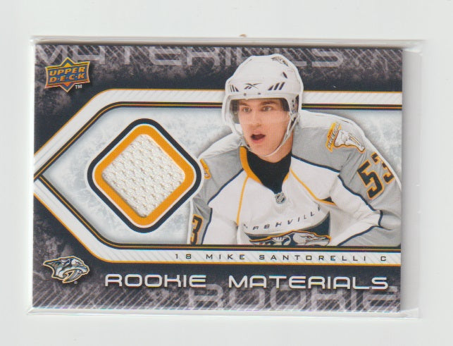 2009-10 Upper Deck Rookie Materials #RM-MS Mike Santorelli