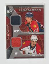 Load image into Gallery viewer, 2009-10 Upper Deck Trilogy Linemates #LM-WF Michael Frolik &amp; Stephen Weiss
