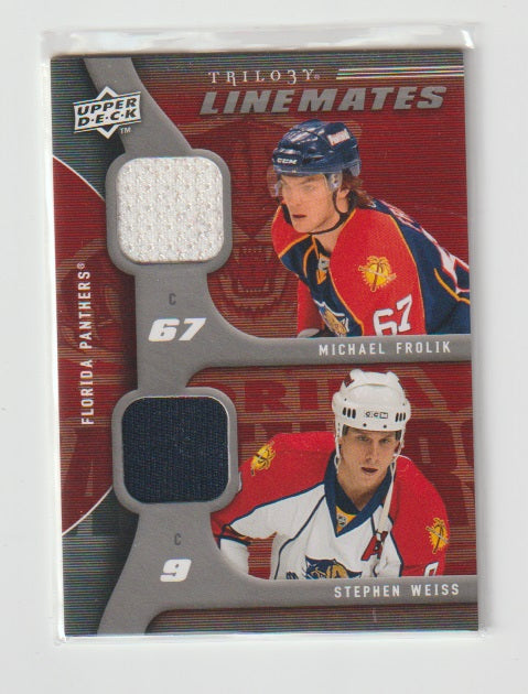 2009-10 Upper Deck Trilogy Linemates #LM-WF Michael Frolik & Stephen Weiss