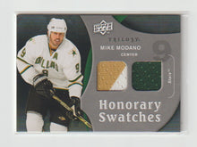 Load image into Gallery viewer, 2009-10 Upper Deck Trilogy Honorary Swatches #HS-MO Mike Modano
