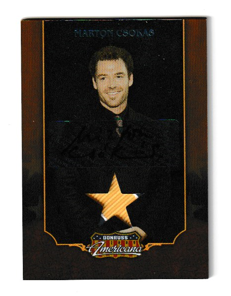 2009 Americana Star Signature Materials #94 Marton Csokas