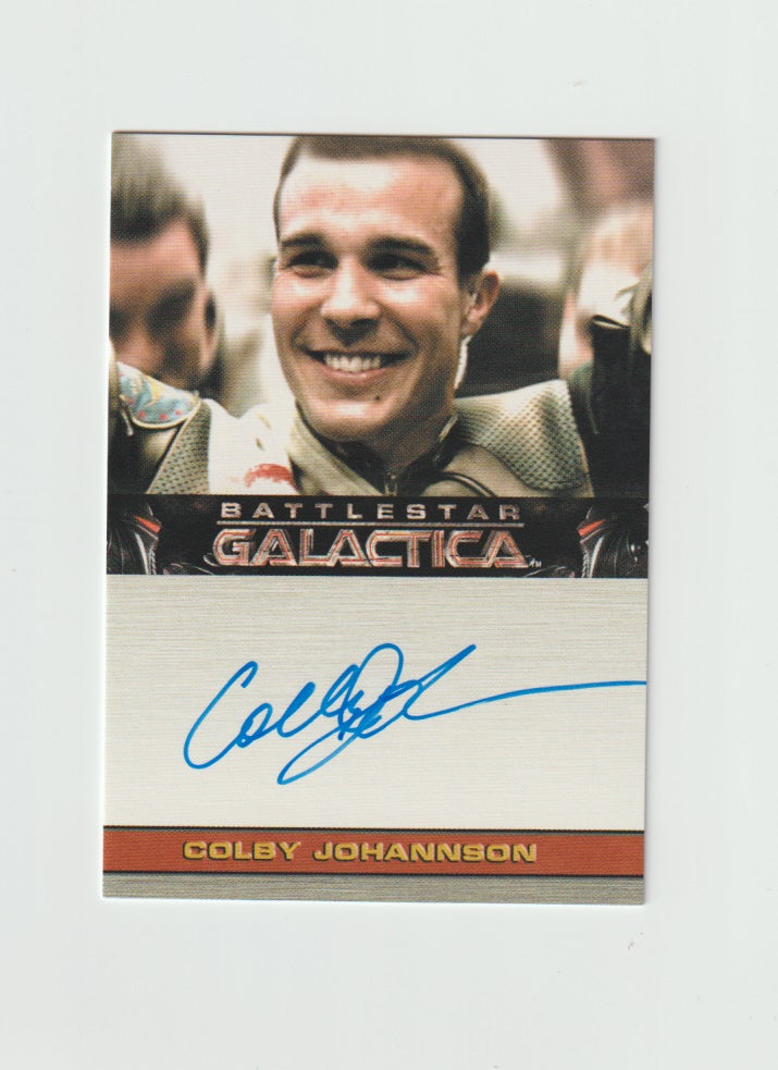 2009 Battlestar Galactica Season 4 Autographs Colby Johannson as Dwight Saunders