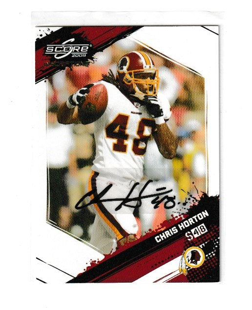 2009 Score Inscriptions Autographs Retail #292 Chris Horton