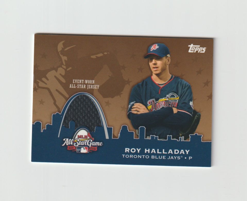 2009 Topps Update All-Star Stitches Gold #AST-35 Roy Halladay