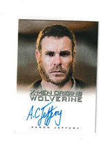 Load image into Gallery viewer, 2009 X-Men Origins Wolverine Autographs Aaron Jeffrey as Thomas Logan
