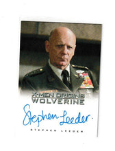 Load image into Gallery viewer, 2009 X-Men Origins Wolverine Autographs Stephen Leeder as General Munson
