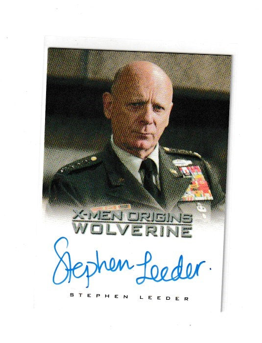 2009 X-Men Origins Wolverine Autographs Stephen Leeder as General Munson