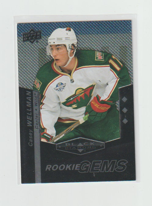 2010-11 Black Diamond Rookie Gems #167 Casey Wellman