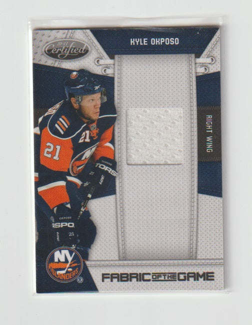 2010-11 Certified Fabric of the Game #KO Kyle Okposo
