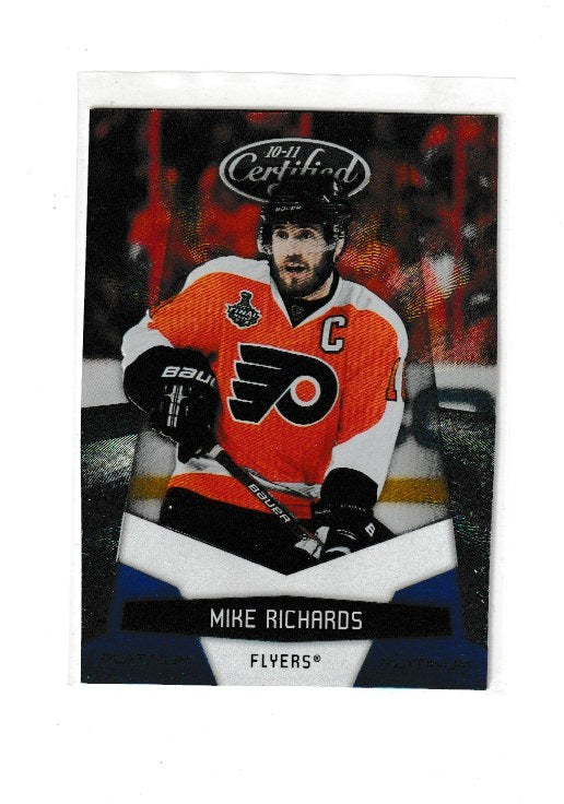 2010-11 Certified Platinum Blue #105 Mike Richards