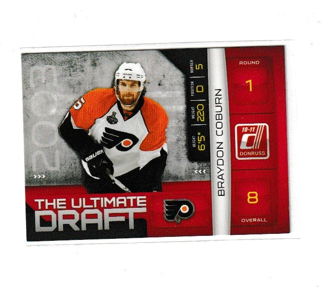 2010-11 Donruss The Ultimate Draft #7 Braydon Coburn