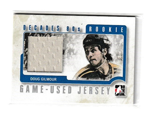 2010-11 ITG Decades 1980s Rookie Game Used Jersey Silver #RJ-08 Doug Gilmour