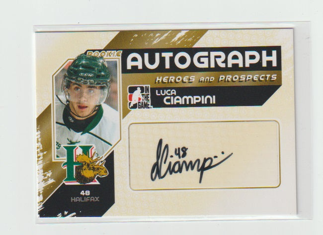 2010-11 ITG Heroes & Prospects Autographs #A-LC Luca Ciampini