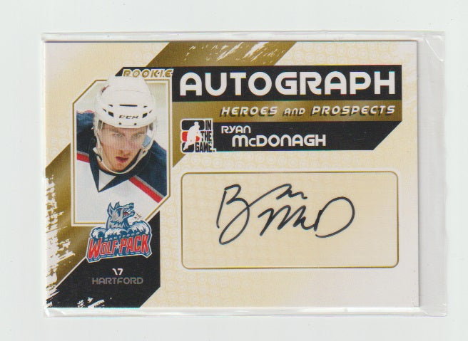 2010-11 ITG Heroes & Prospects Autographs #A-RMC Ryan McDonagh