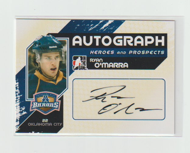 2010-11 ITG Heroes & Prospects Autographs #A-RO Ryan O'Marra