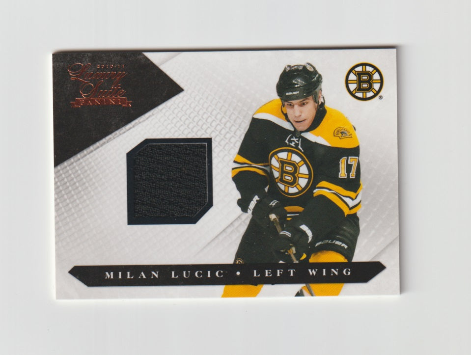 2010-11 Luxury Suite Jerseys #7 Milan Lucic