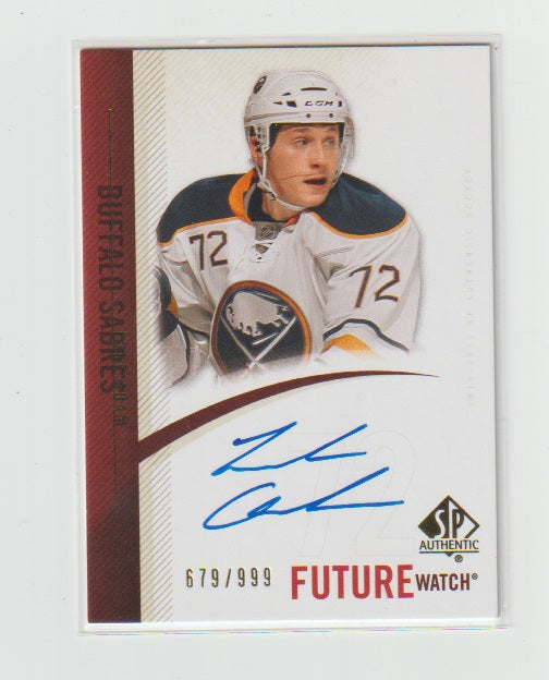 2010-11 SP Authentic Future Watch Autograph #72 Luke Adam