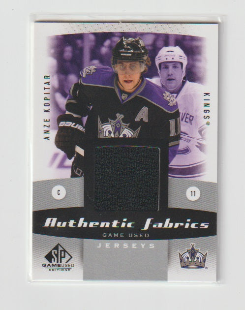 2010-11 SP Game Used Authentic Fabric #AF-AK Anze Kopitar