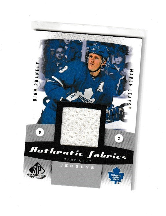 2010-11 SP Game Used Authentic Fabrics #AF-DP Dion Phaneuf