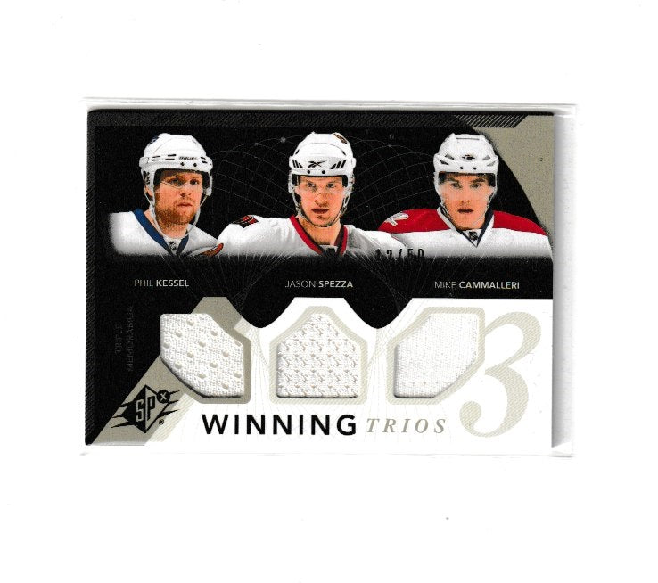 2010-11 SPx Winning Trios #WM3-ECAN Phil Kessel, Jason Spezza & Mike Cammalleri