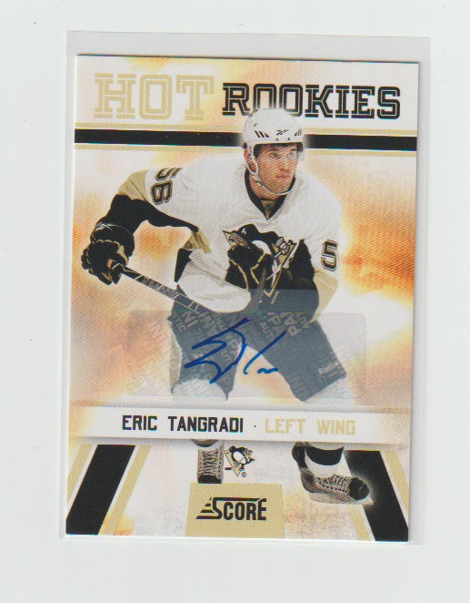 2010-11 Score Hot Rookies Signatures #538 Eric Tangradi