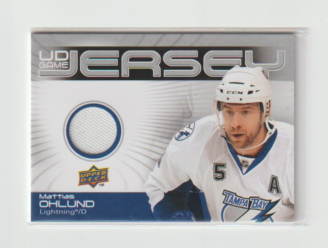 2010-11 Upper Deck Game Jerseys #GJ-MO Mattias Ohlund
