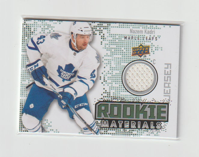 2010-11 Upper Deck Rookie Materials #RM-NK Nazem Kadri