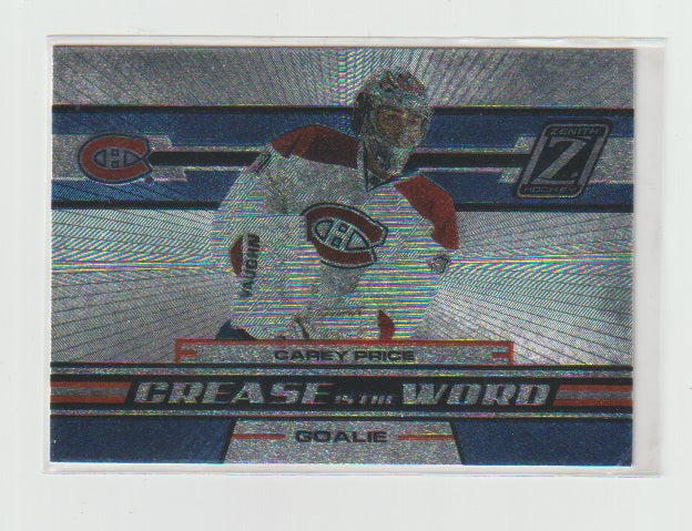 2010-11 Zenith Crease is the Word #3 Carey Price