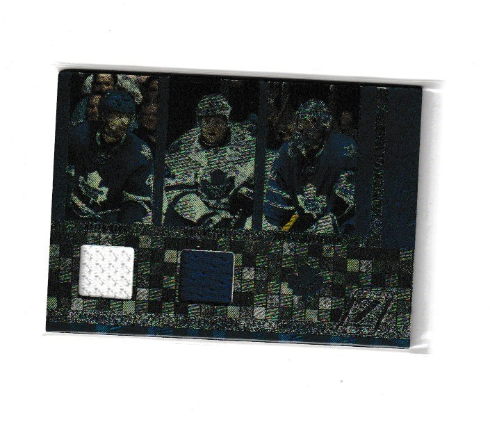 2010-11 Zenith Mozaics Materials Doubles #18 Nazem Kadri, Phil Kessel & Jonas Gustavsson