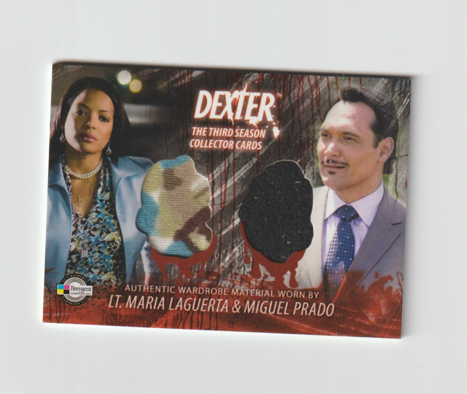 2010 Dexter Third Season Dual Costumes #D3-C26 Lt Maria LaGuerta & Miguel Prado