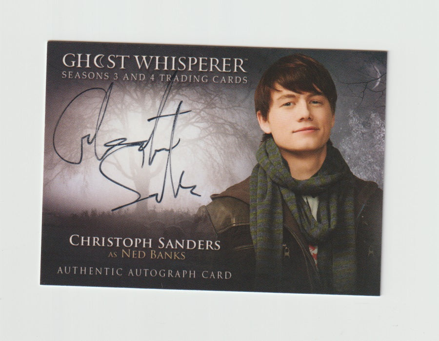 2010 Ghost Whisperer Seasons 3 & 4 Autographs #G3&4 A-CS Christoph Sanders as Ned Banks