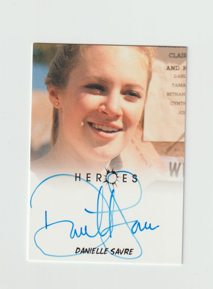 2010 Heroes Archives Autographs Danielle Savre as Jackie Wilcox