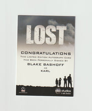 Load image into Gallery viewer, 2010 Lost Archives Autographs Blake Bashoff as Karl
