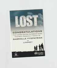 Load image into Gallery viewer, 2010 Lost Archives Autographs Gabrielle Fitzpatrick as Lindsey
