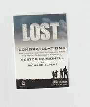Load image into Gallery viewer, 2010 Lost Archives Autographs Nestor Carbonell as Richard Alpert
