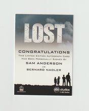 Load image into Gallery viewer, 2010 Lost Archives Autographs Sam Anderson as Bernard Nadler
