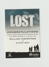 Load image into Gallery viewer, 2010 Lost Seasons 1-5 Autographs William Mapother as Ethan Rom
