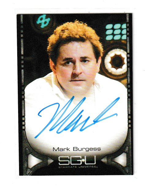 2010 Stargate Universe S1 Mark Burgess as Jeremy Franklin Autograph