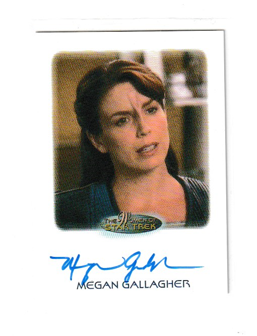 2010 Women of Star Trek Megan Gallagher as Lt Jaryn Autograph