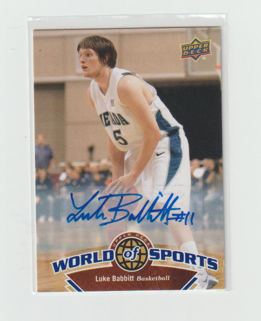 2010 World of Sports Autograph #36 Luke Babbitt